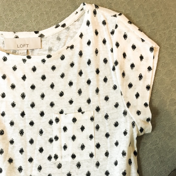 LOFT Short sleeve patterned tee - Picture 2 of 4